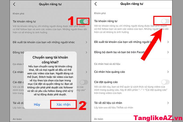 Hướng dẫn 24 cách tăng lượng người theo dõi trên TikTok nhanh nhất mà ai cũng có thể làm được 26 Tắt kích hoạt Tài khoản riêng tư