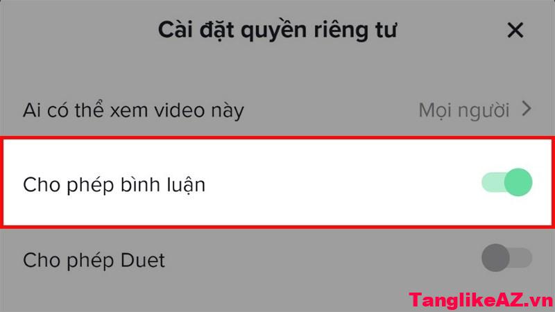 Hướng dẫn mở bình luận trên TikTok rất dễ làm