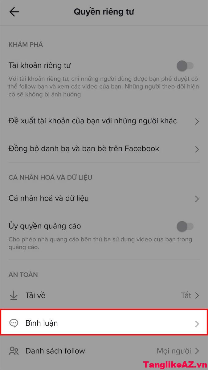 Hướng dẫn mở bình luận trên TikTok rất dễ làm