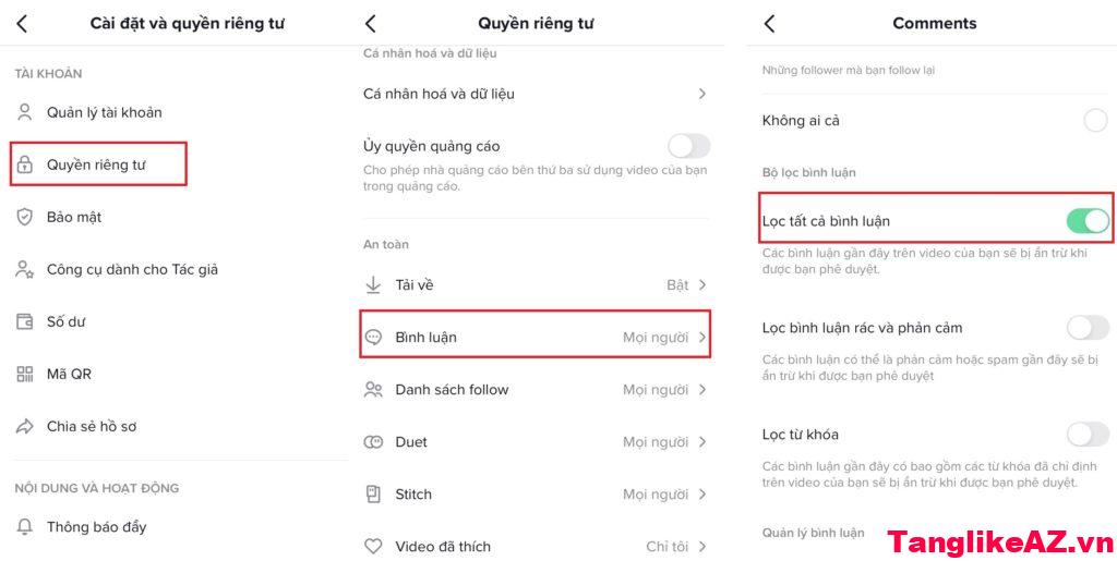Hướng dẫn mở bình luận trên TikTok rất dễ làm