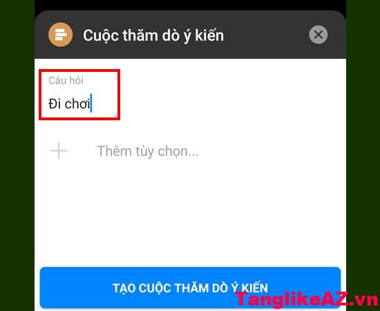 Vui lòng nhập câu hỏi bạn muốn truy vấn. Hướng dẫn tạo cuộc thăm dò ý kiến trên ứng dụng Facebook Messenger