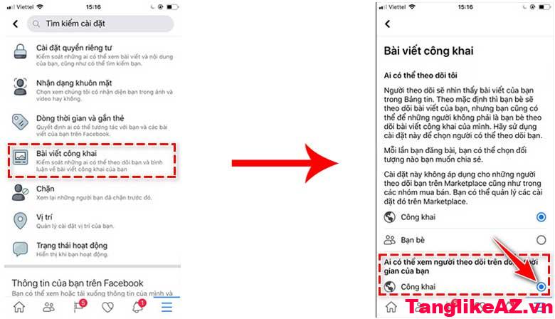Cách bật tính năng theo dõi trên Facebook bằng iPhone: Bước 2