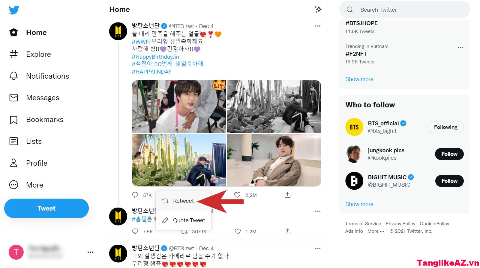 Tweet lại là gì? Cách retweet trên Twitter rất đơn giản