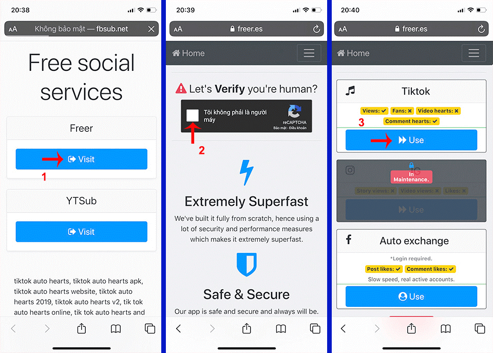 Fbsub là công cụ miễn phí dùng để tăng tương tác cho TikTok