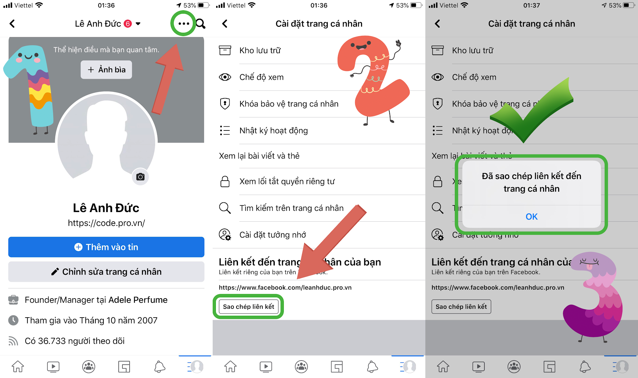 Cách nhận liên kết Facebook trên điện thoại của bạn Cách lấy link Facebook của mình và người khác trên điện thoại